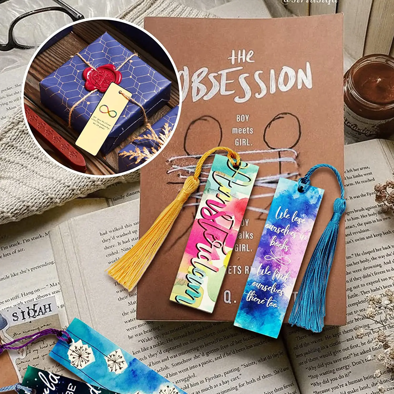 Cheap Wood Bookmarks Custom Sublimation Bookmarks Blank with Tassels