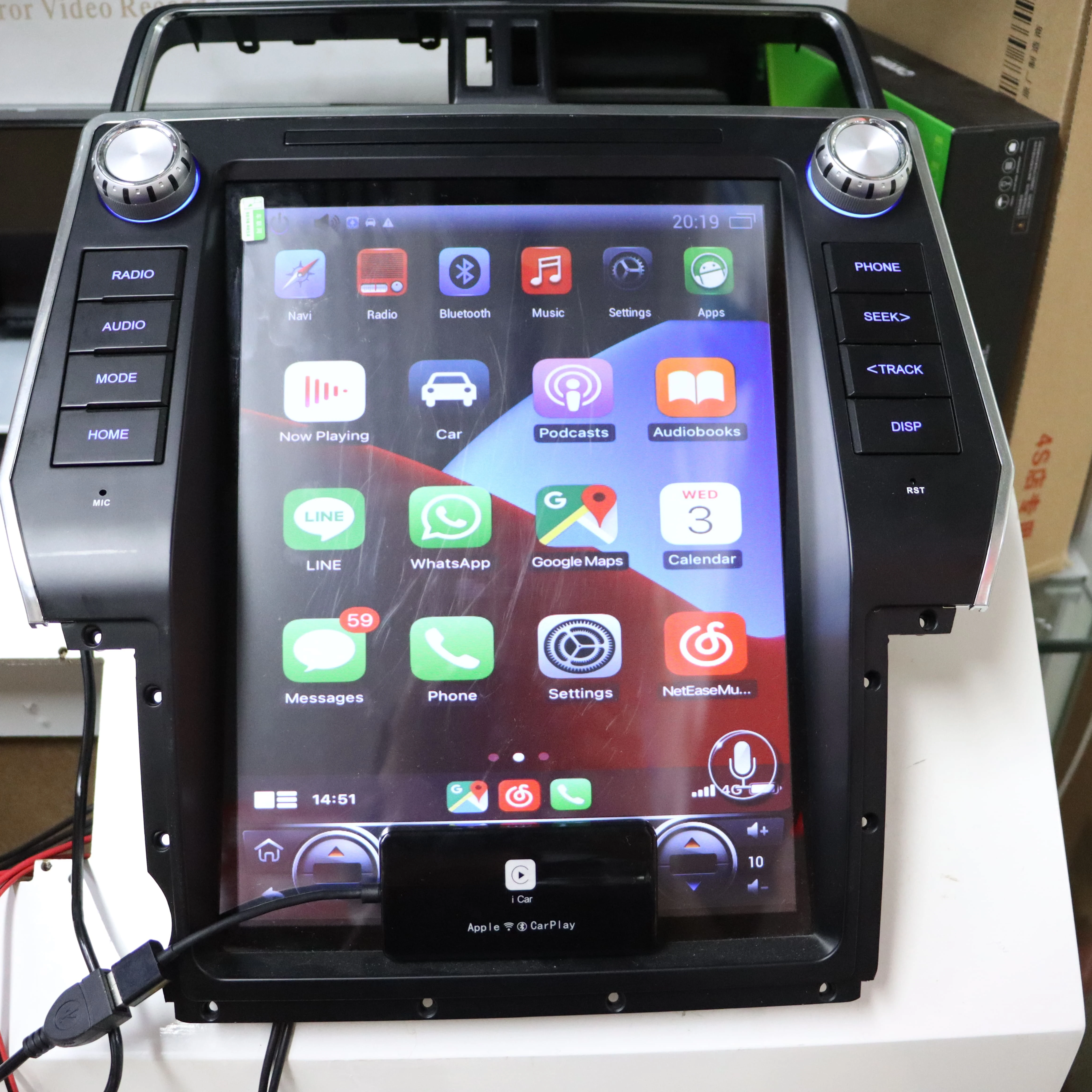 1+16 2+32 carplay tablet Manufactory direct car mp3 player 7inch android car radio carplay tablet