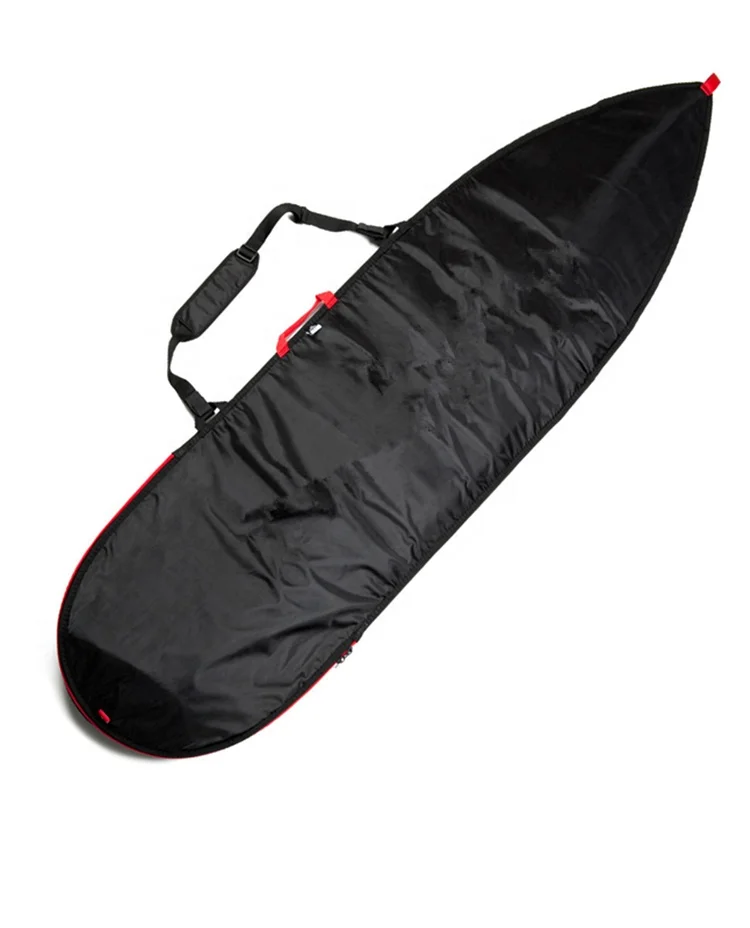 Best Quality surfboard cover black oxford removable padded shoulder with zipper