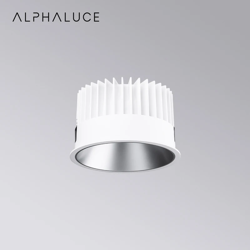 Alphalighting 43W Round Ceiling Recessed Down Light Die-Casting Aluminum Cob Ip65 Led Downlight