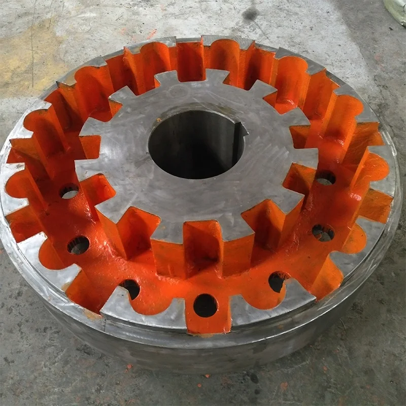 Custom Forged Alloy Steel Elastic Drive Shaft Coupling Flexible Coupling Rubber Block Coupling