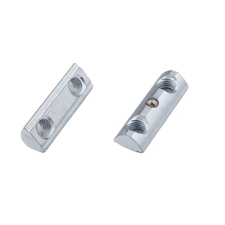 Professional Manufacturer 2*M6-60 M8-40/80 Spring T Slot Nut Connection Nut Fastener forAluminum Profile