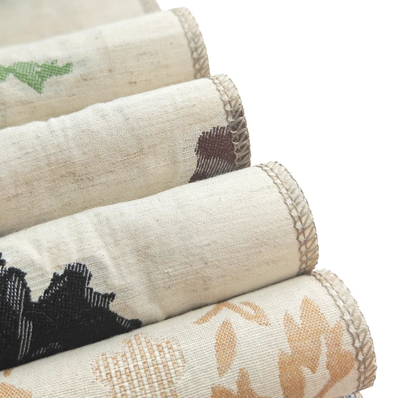 High Quality Plain Cotton and Linen Curtain Fabric for Home Decor Drapery and Textile Material Rolls for Curtains and Sewing