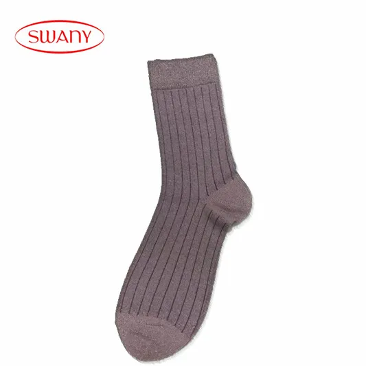 
Spring Autumn Women Shiny Cotton Silver Glitter Fashion Ladies Crew Lurex socks 