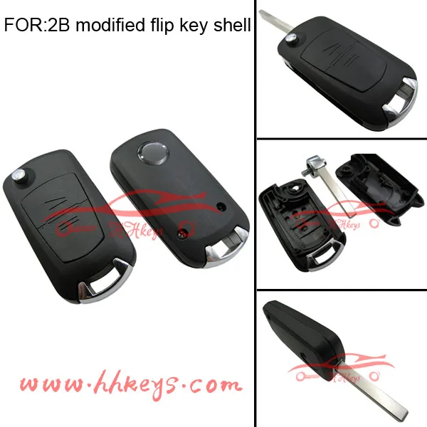 Best OPEL replacement spare key opel 2 button folding key for Opel Corsa flip key