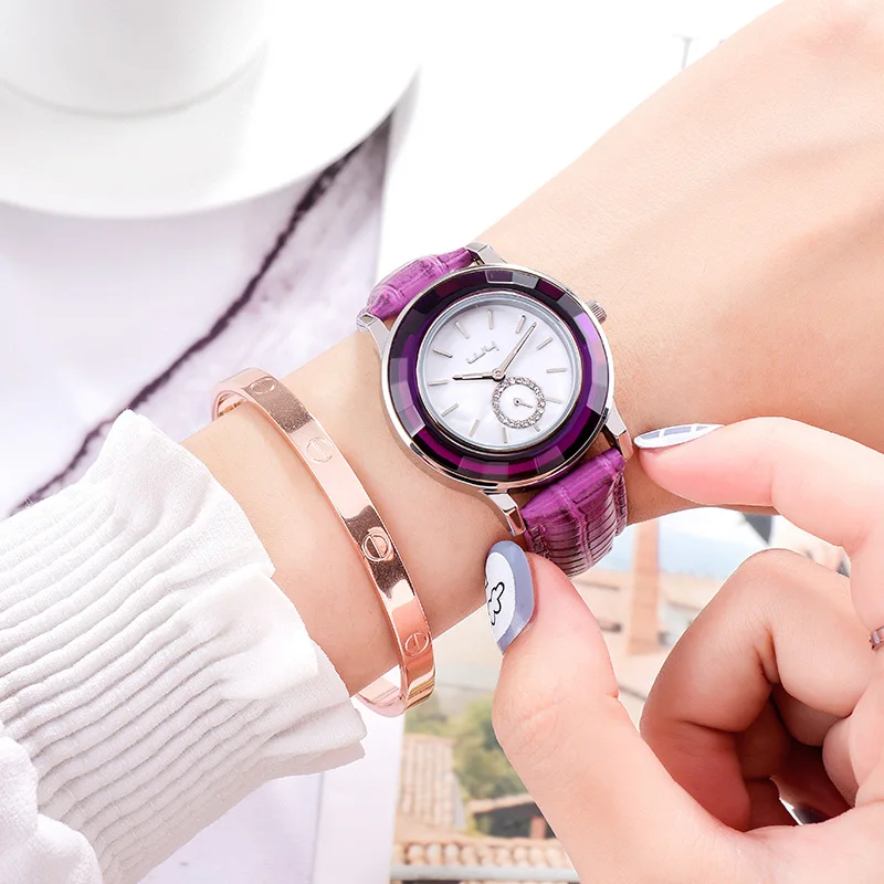 Raymons WY-023 manufacturers quality 3atm waterproof women luxury automatic leather strap quartz watch