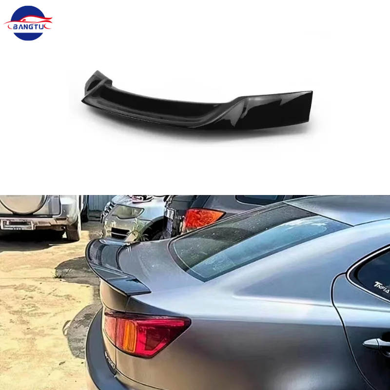 Для 06-13 Lexus IS250 IS300 IS350 ISF R Стиль углеродного волокна Look спойлер для багажника стильные автомобильные аксессуары утка крыло