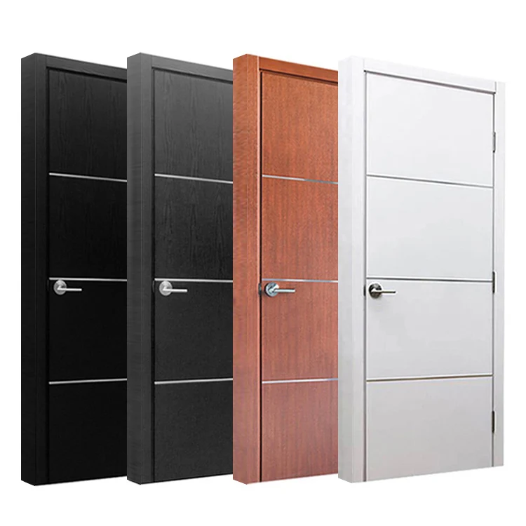 Foshan factory house indoor room colors solid wood doors interior bedroom rosewood wooden door