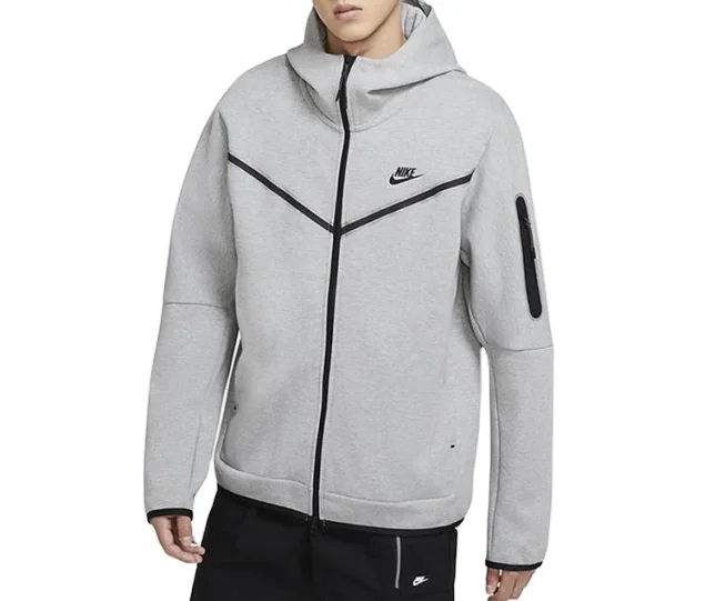 Высококачественный мужской легкий спортивный костюм Nike, куртка из флиса, кардиган на молнии с капюшоном