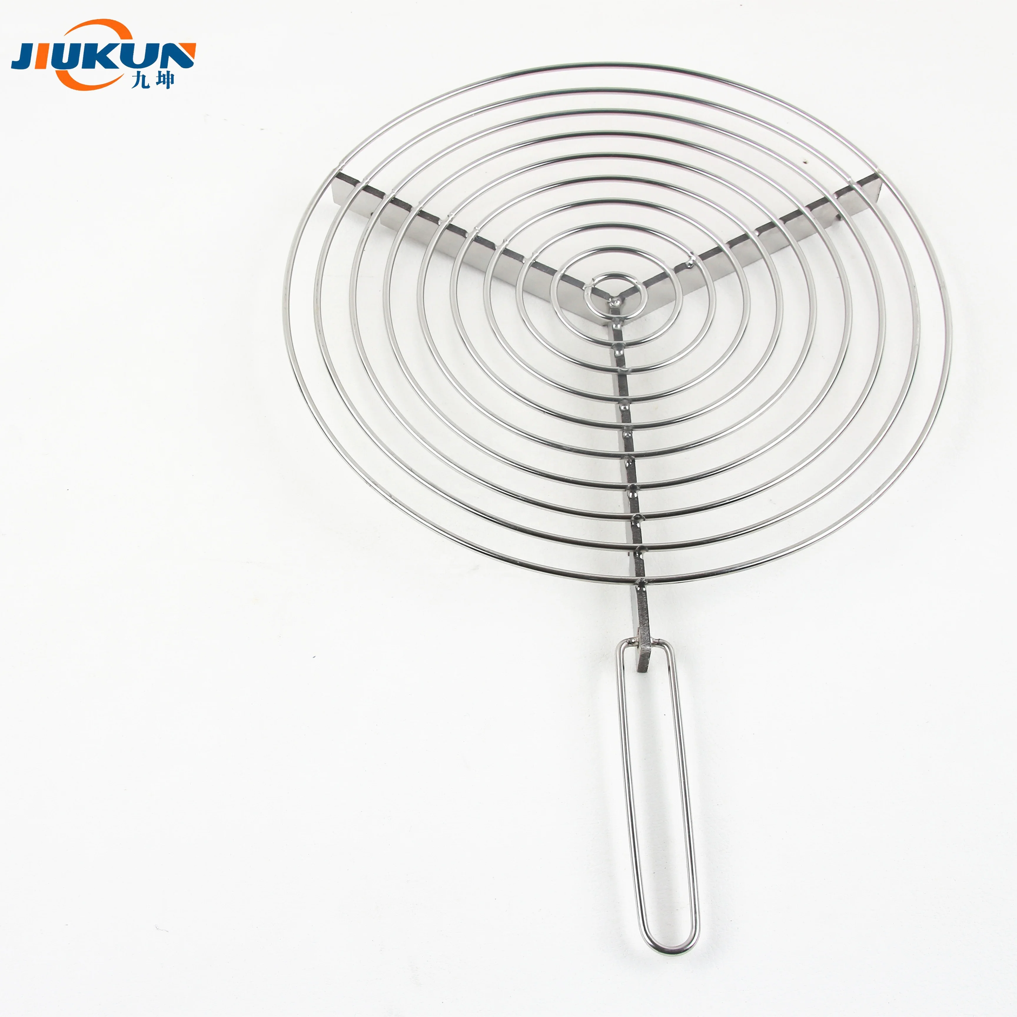 Portable Folding 50cm round Fire Pit Rack Stainless Steel Wire Mesh Grill Durable Metal Construction
