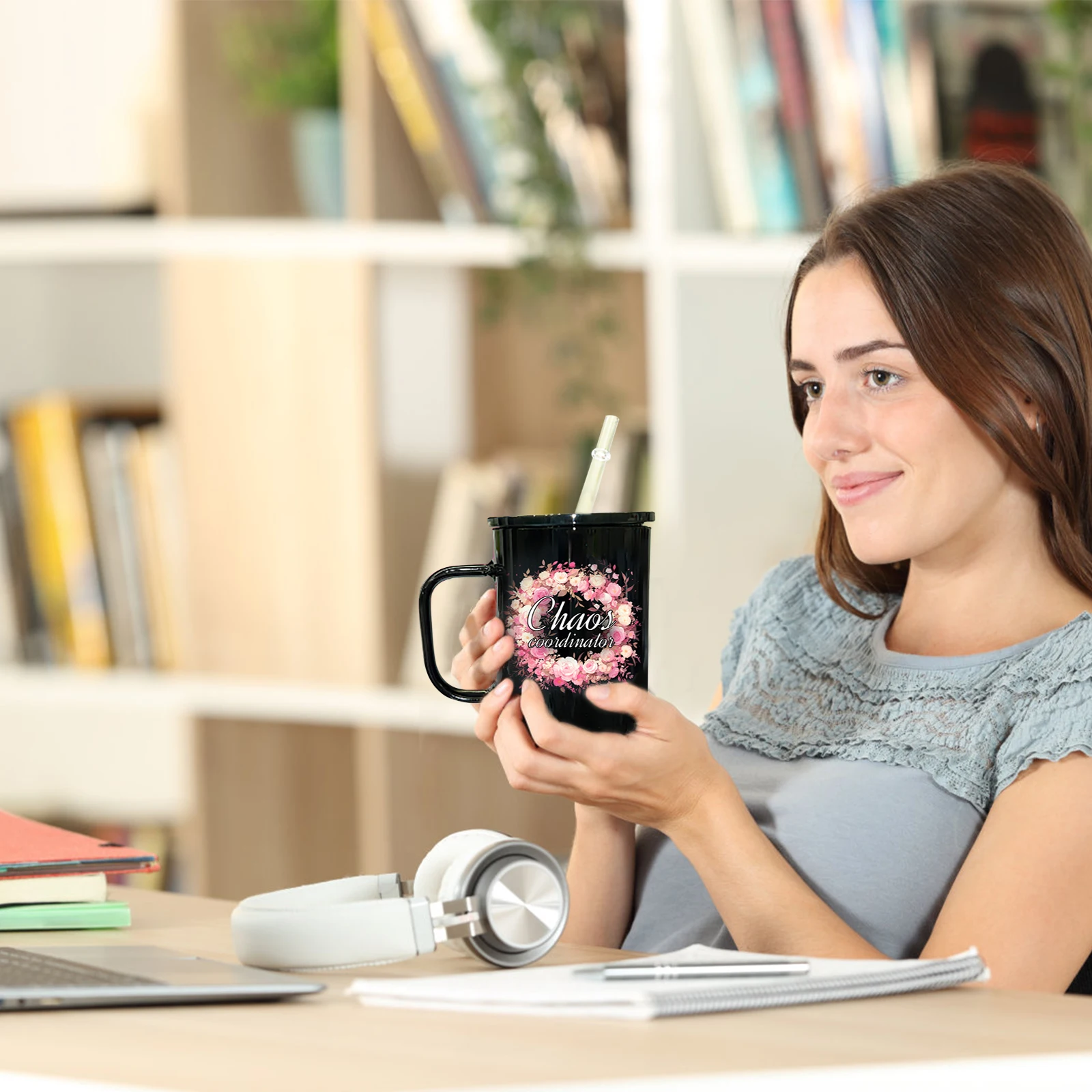 Hot sale jelly cup with lids glass drinking bottle 17oz sublimation ice-cream colors glass can beer coffee mug jar with handle