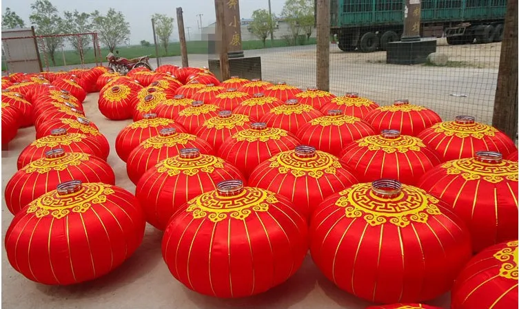 Waterproof Outdoor Large Foldable Traditional Japanese Chinese New Year Festival Silk Satin Lanterns Party Decorations