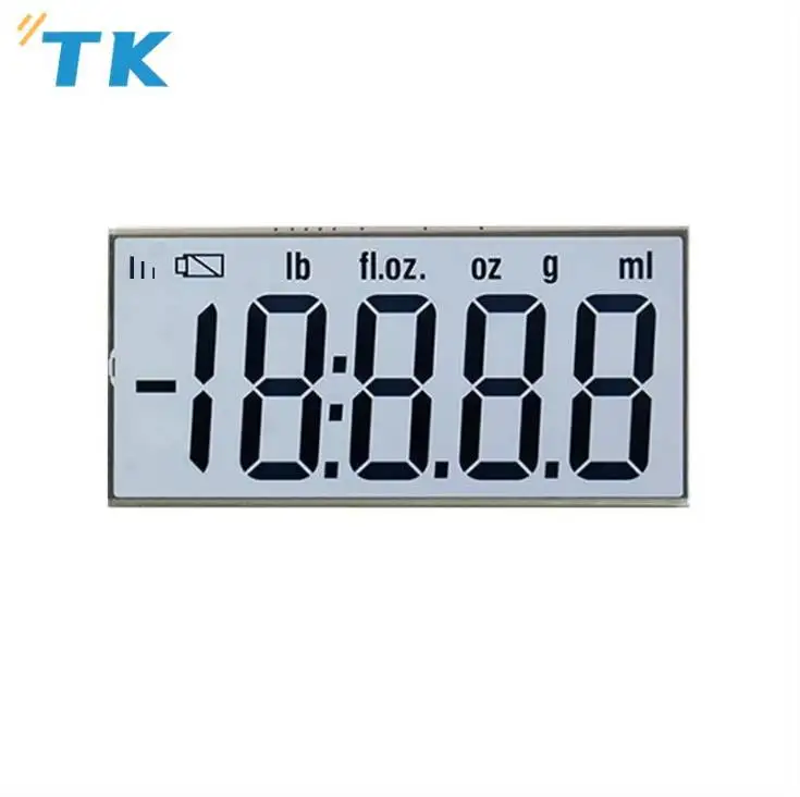 Custom 7 Segment TN HTN type simple LCD display screen for electric meters