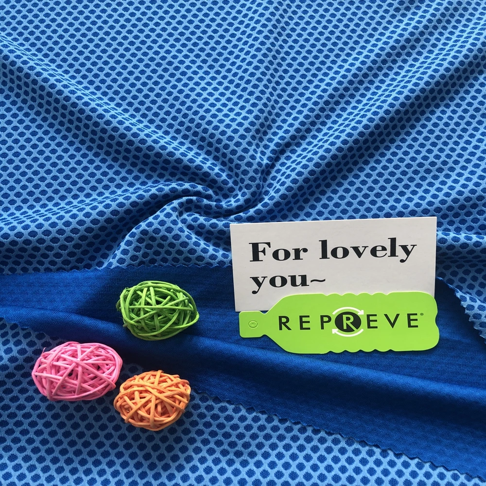 Quick-dry two tone Diamond Jacquard Mesh Ripstop Polyester and Nylon Fabric For Sportswear