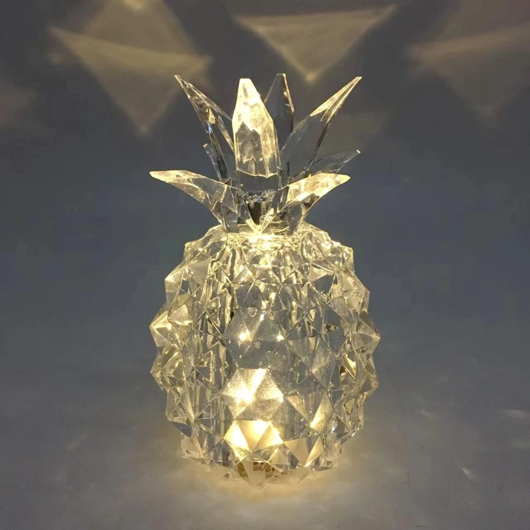 Desk Decoration Craft Gift Glass Crystal Pineapple Figurine