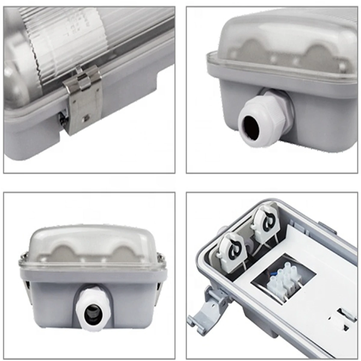 Waterproof IP65 LED Vapor-Tight Fixture for Exhibition Parking Lot 1.2M 40W 4FT Connectable LED Tri-proof LIght