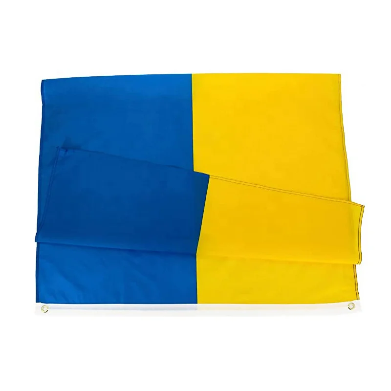 custom 3x5 Ft Double Stitched Polyester Fabric flag outdoor flag  ukraine flag for Pacifist
