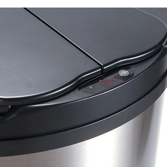 Hot selling  slide open touchless trash bin smart waste Bin lid