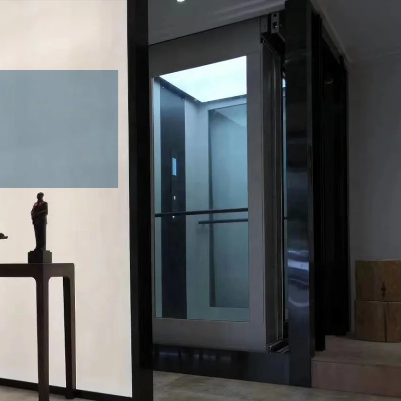 Elegant Glass Capsule Elevator for Home Living