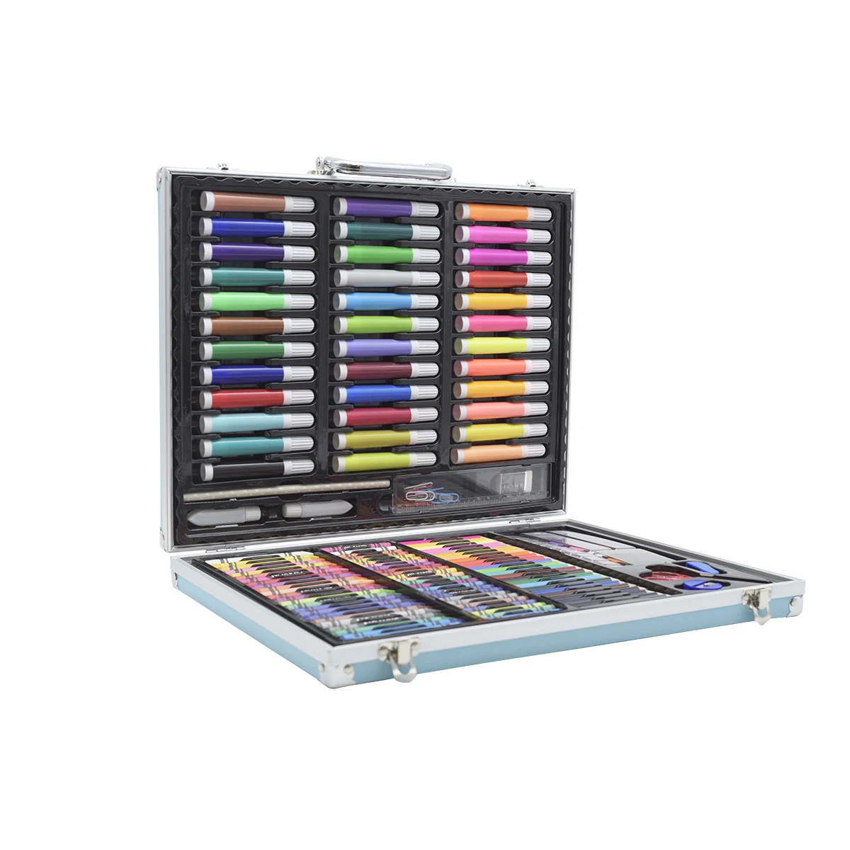 
Deluxe Art Supplies Painting Coloring Set Craft Kids Drawing Kits with Portable Case 