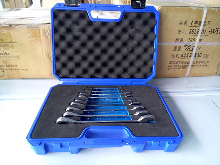 25LB902 9 Pcs Combination Ratchet Spanner Kraft Welle  Hand Power Pipe Wrench Hand tool Set
