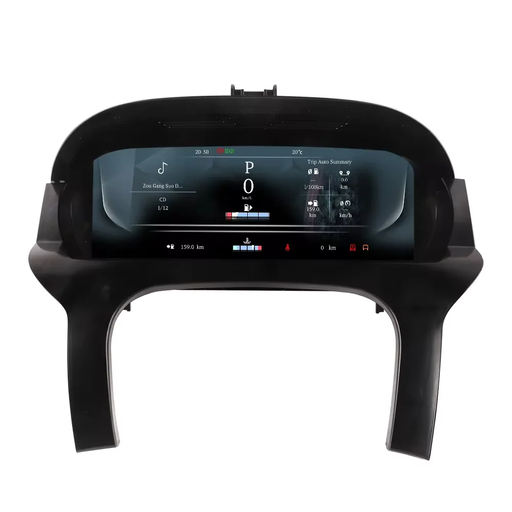 krando 12.3inch Linux Dashboard Instrument Panel LCD Car Cockpit  Digital Cluster Speedometer Display For range rover evoque