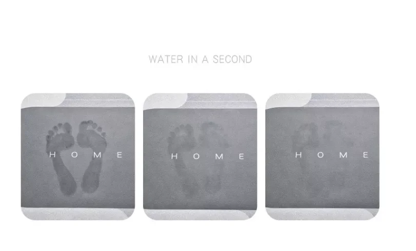 Anti Slip Soft Thin Large Long Unique Diatom Mud Bath Mat 2 Pc Set Memory Foam Shower Floor Mats