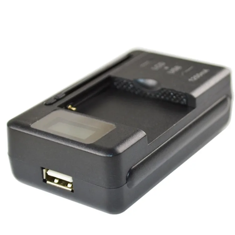 Universal Intelligent LCD Indicator battery Charger For Samsung S4 I9500 S3 I9300 NOTE 3 S5 With Usb Output Charge US EU PLUG