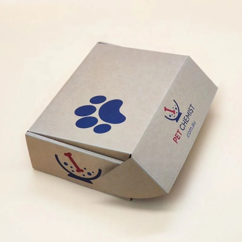 Branded Raw Brown Paper Postage Kraft Paper Eco Friendly Mailing Mailer Shipping Boxes