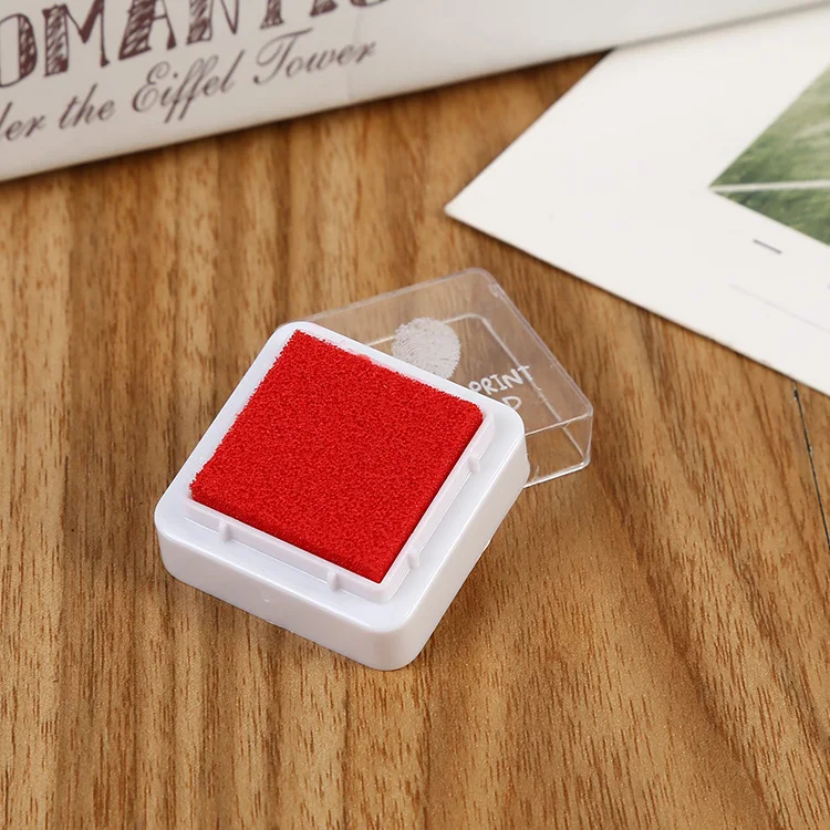 Factory Direct Supply 3 * 3cm DIY Journal decoration color finger painting inkpad stamp pad