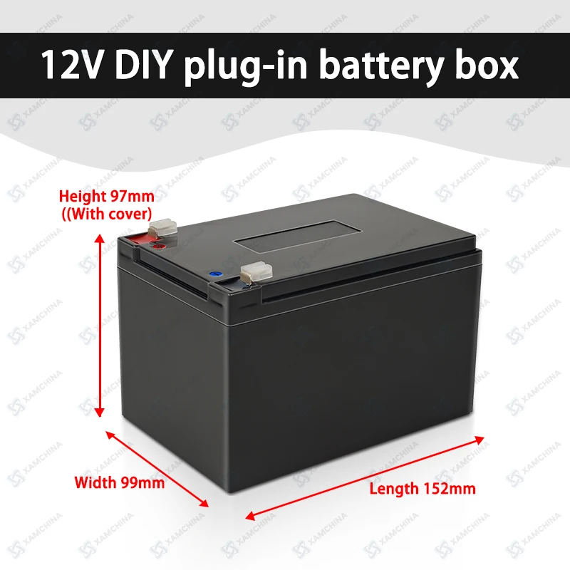 12V 24V DIY Kit Battery Box Li Ion Lifepo4 Lithium Battery Diy Solar Cells Waterproof Plastic Empty Case for grass cutting machi