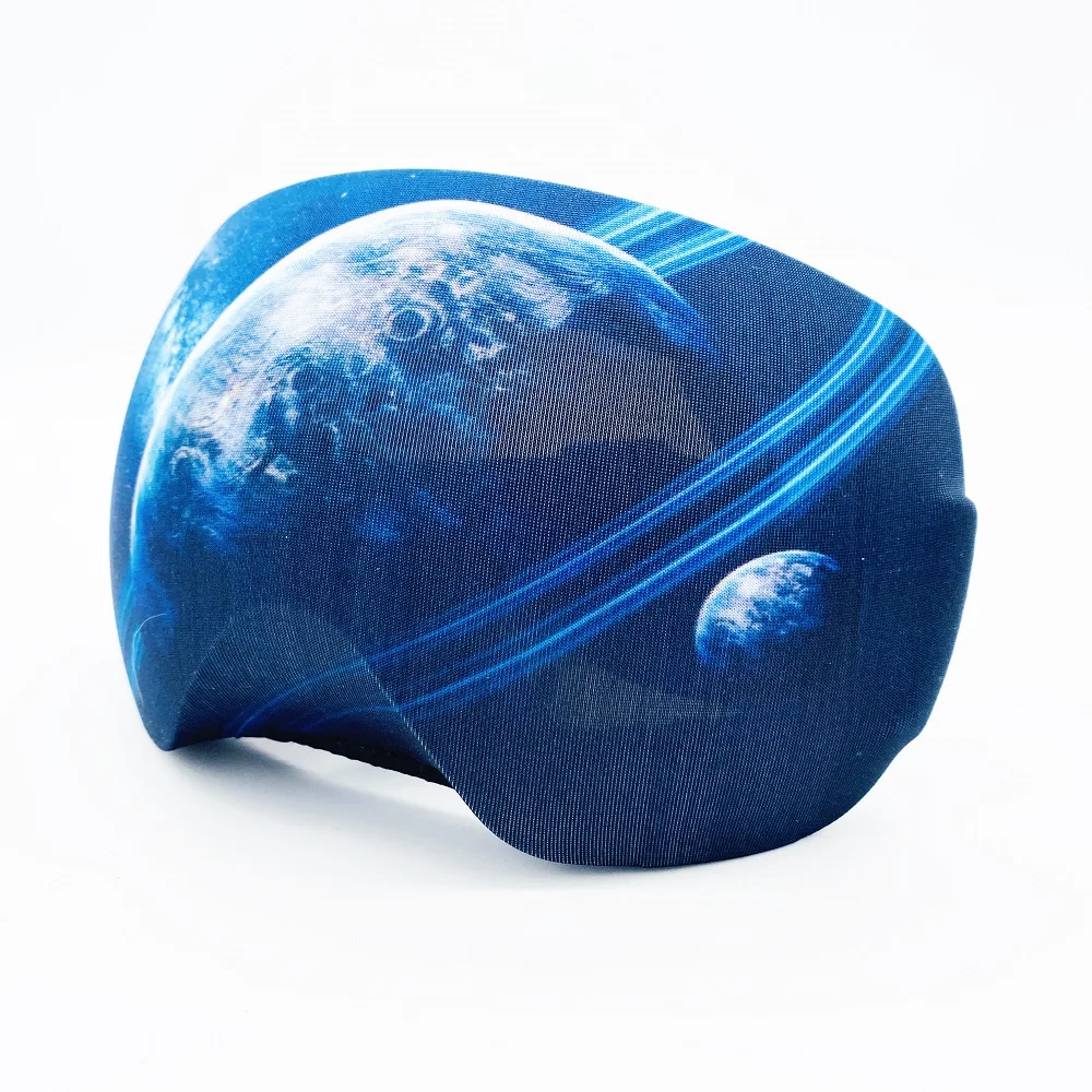 Fast delivery promotional costom space design goggles glass cover