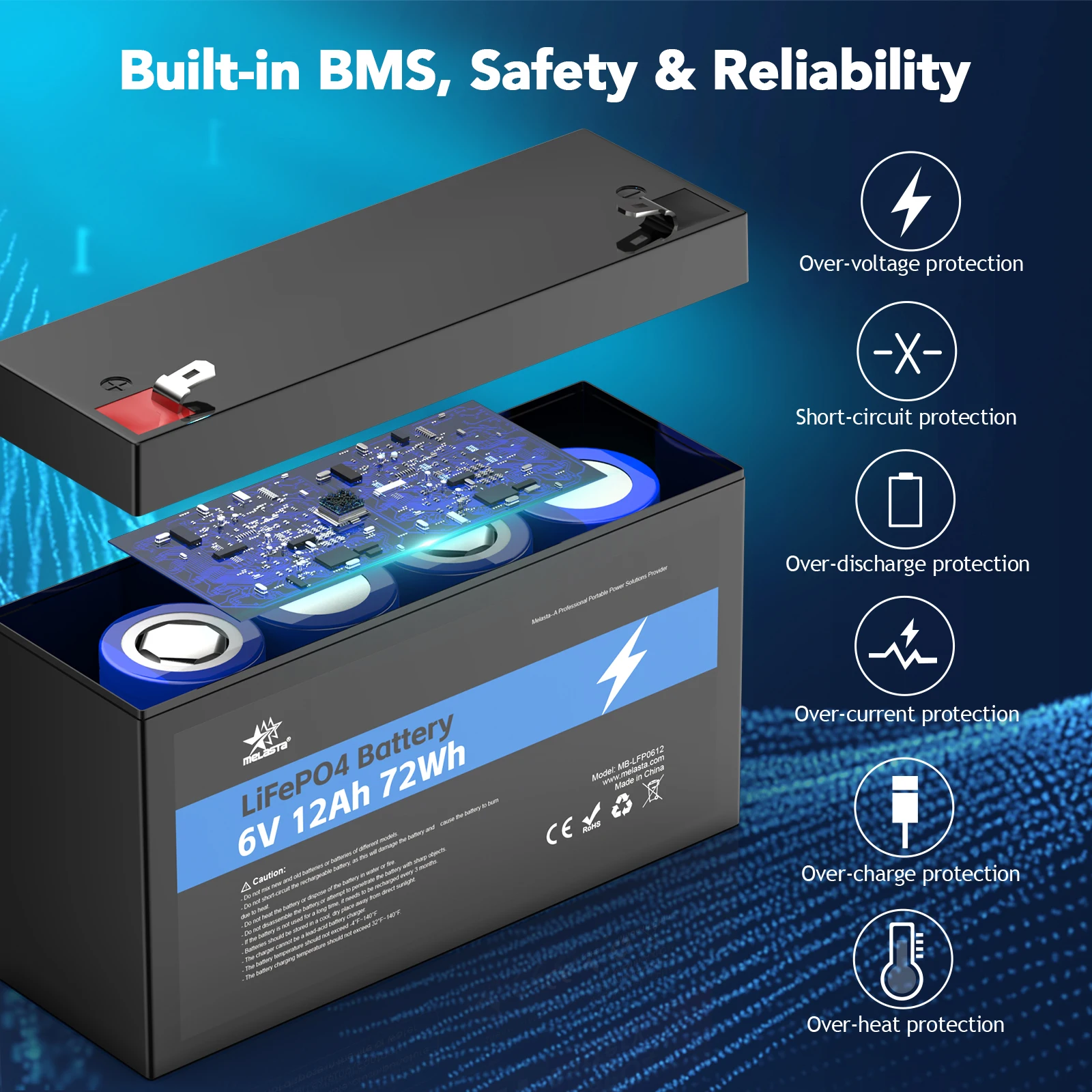 6v 12ah Deep Cycle Electric Bike Battery Three Wheeler Escooter Battery 6v Lifepo4 Battery For Animal Ride