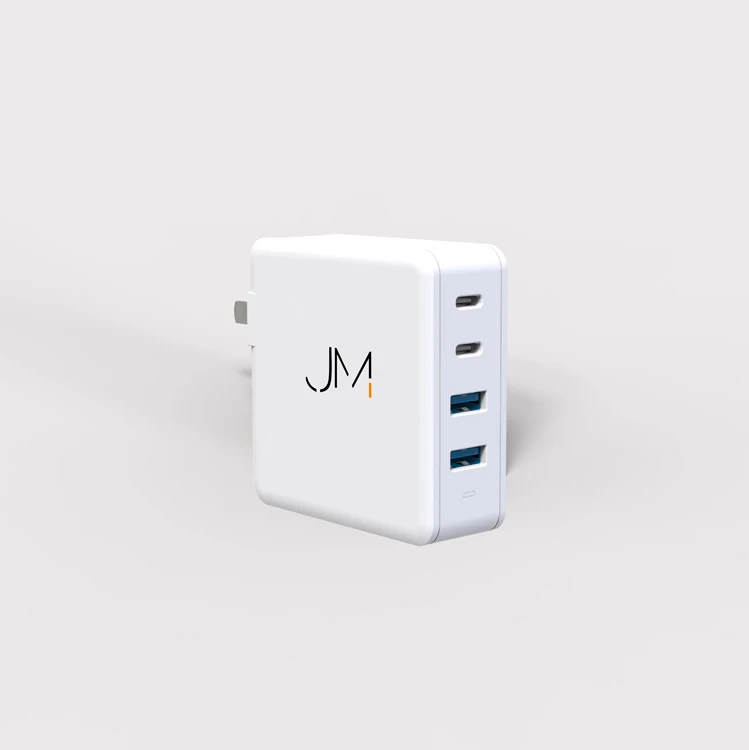 
 2021 современный дизайн 4 порта Gan 100W 2C и 2A USB порты CN/US/JP/EU вилка настенное зарядное устройство адаптер  
