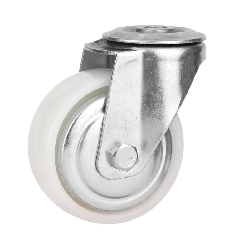 5 дюймов резьба штока шарнирного соединения резиновые Кастер с тормозом