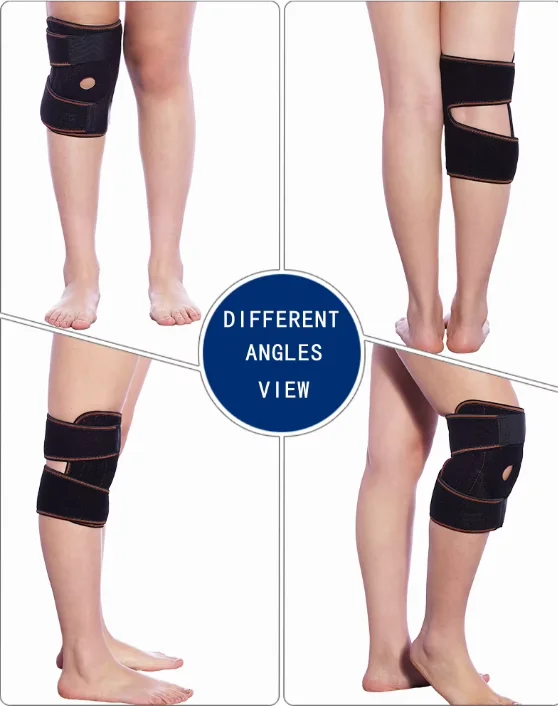 non-slip strong compression Knee joint pads brace Outdoor knee pads Fixed strap for pain relief and injury recovery