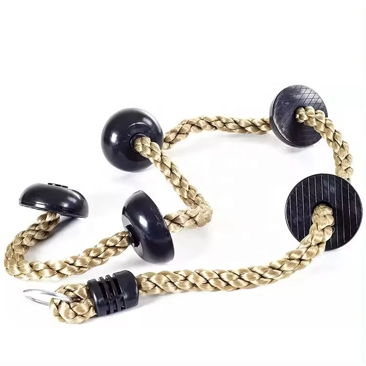 Tree Climbing Rope Disc Swing for Kids with Standing Platforms