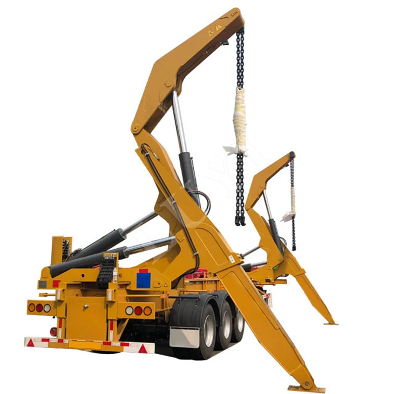 LUYI Heavy Duty 20 40ft Side Lifter Lifting Self Loading Side Loader Container Trailer