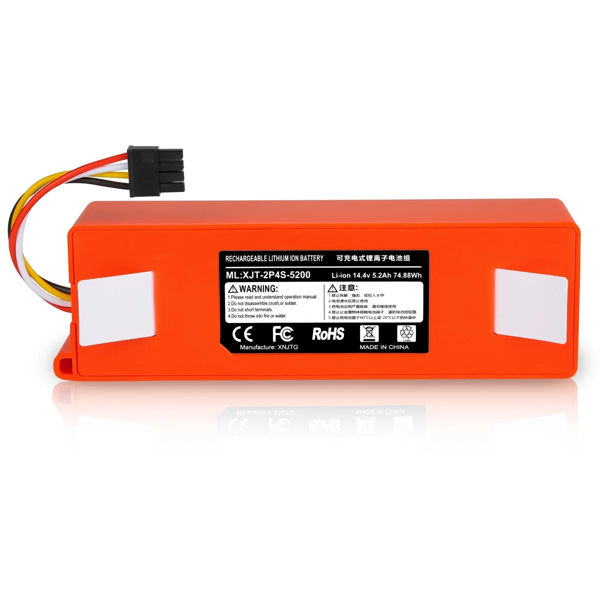 Replacement 5200mAh 14.4V S50 S51 Rechargeable Li-ion Battery Packs For Xiaomi Vacuum Cleaner