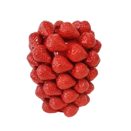 Ceramic extra larger multi strawberry vase flower pot fruit vase for home decoration