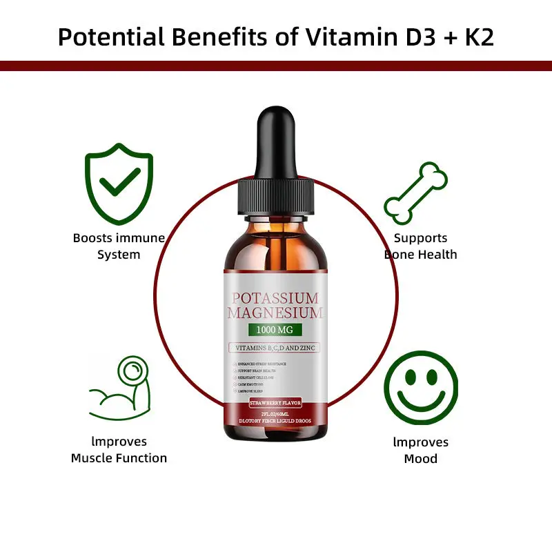 Organic Potassium Glycine Drops For Enhanced Muscle Support Electrolyte Balance