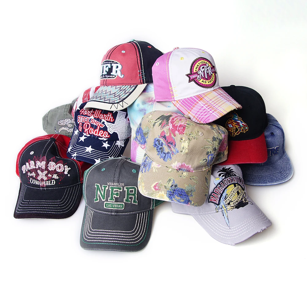 Hot Selling unstructured 6 Panel Flat Bill Custom Printed Logo Enzyme Washed Denim Snapback Cap Acid Wash Jeans Strapback Hat