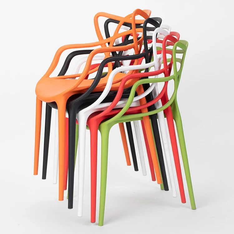 Wholesale high quality Garden household minimalist style cat ear  plastic chairs