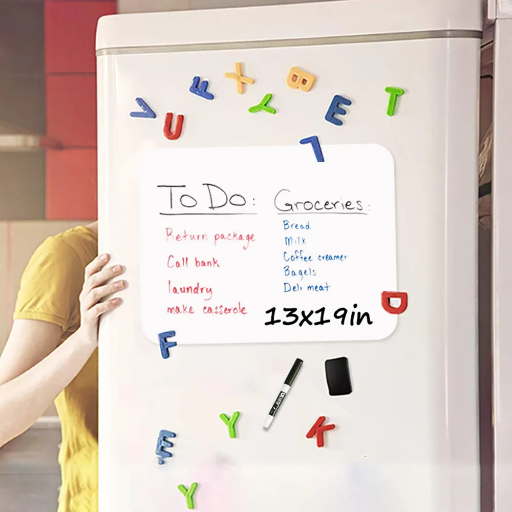 Dry Erase Magnetic Whiteboard Custom Size Fridge Sticker