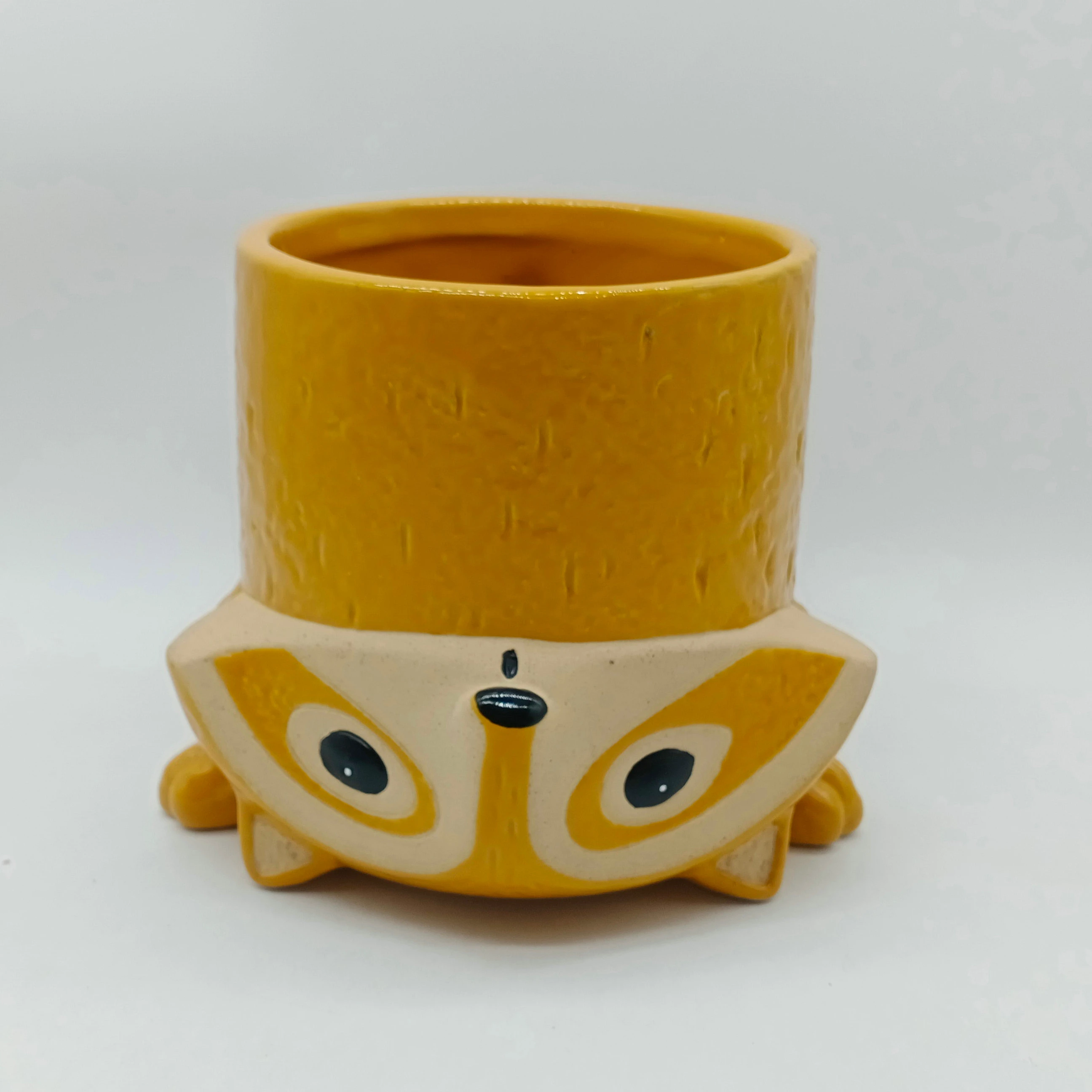 Cute Small Animals Standing On Its Head Ceramic Inverted Animals Face Flower Pots For Living Room Garden