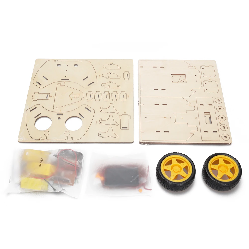 2023 New Battle Robots Kit 2.4G RC Fighting Robot Science Kit 3D Wooden Puzzle STEM Educational Remote Control Robot Toys