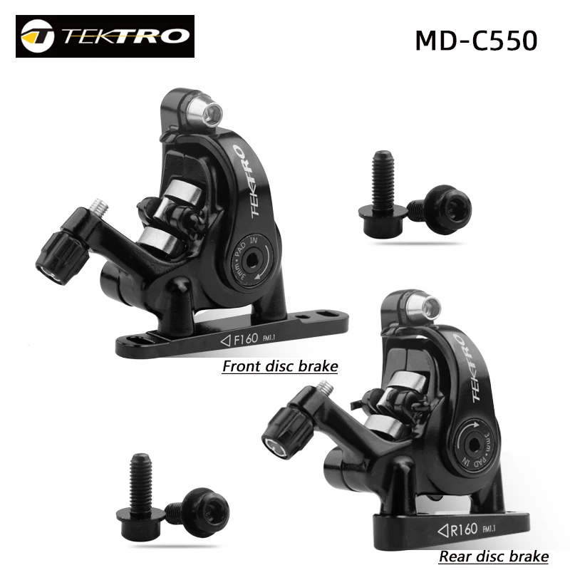 TEKTRO MD-C550 шоссейный велосипед Двухпоршневой трос суппорт передний/задний сплав механический дисковый двойной тормоз запчасти для велосипеда дорожного