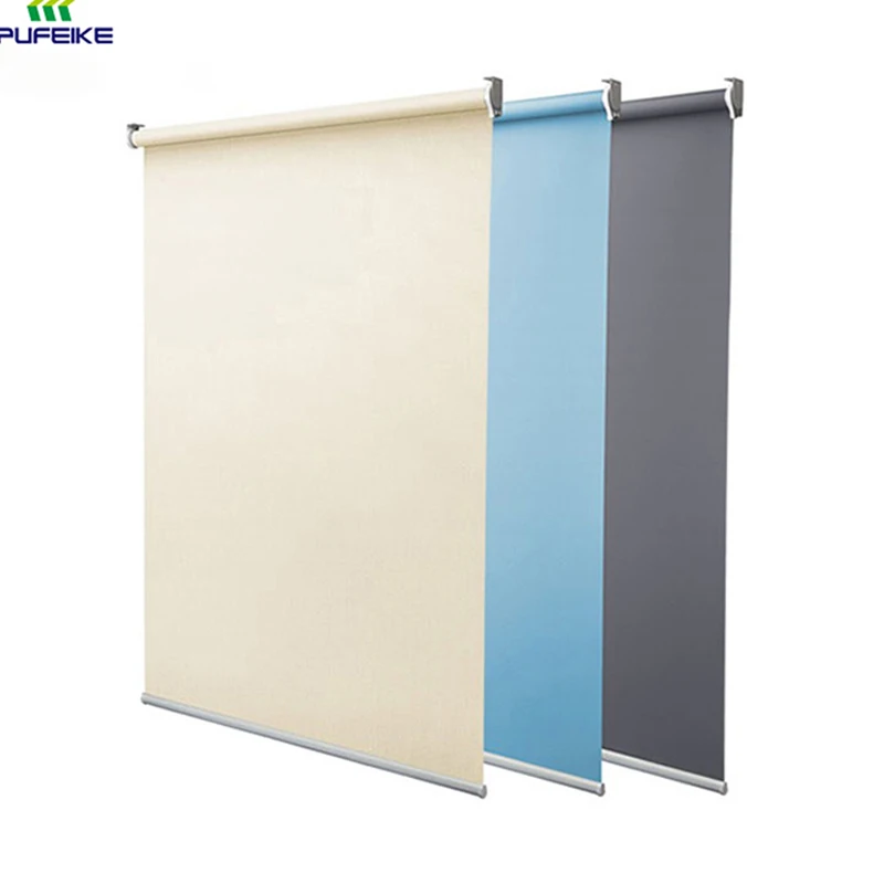 Roller Shades French Horizontal Spring Window Curtains Living Kitchen Office Balcony Sun Shade Box Available Roller Blind