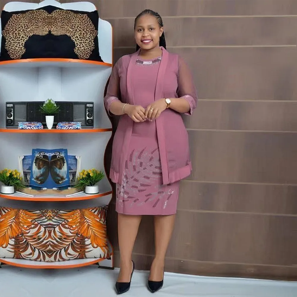 Factory Wholesale Clothing In South Africa Formal African Dress Set 2 Pieces Clothes Sets For Women K0324