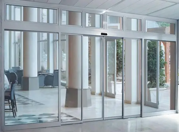 automatic telescopic sliding door system with CE certificates high quality